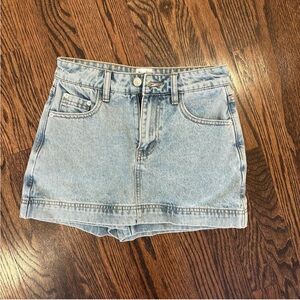 Princess Polly Light Blue Mini Skirt